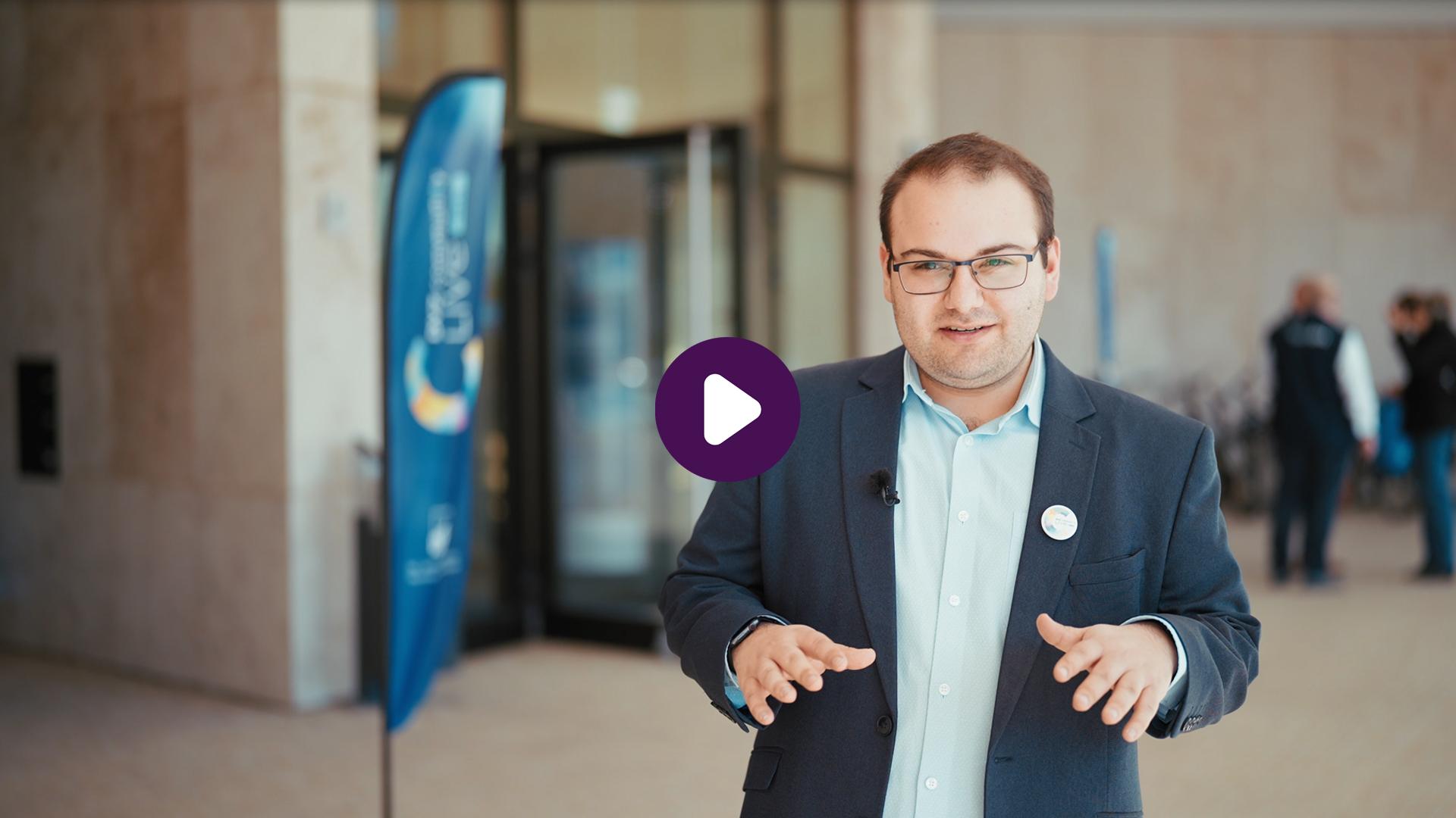 Haijk Nagdaljan im Interview vor der IHK zu Schwerin